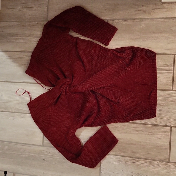 Pink blush maternity sweater - Picture 2 of 2